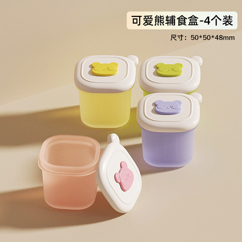 Baby Food Freezer Compartment Baby Food Box Compartment Independent Storage and Packaging Meat Puree Thick Soup Baby Silicone Food Supplement Mold