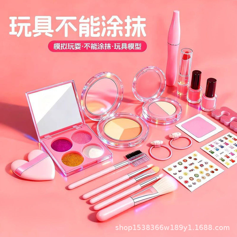 Children's Simulated Cosmetics Toys for Girls, Dress-Up and Pretend Play Accessories, Beauty Princess Set Gifts, Cross-Border