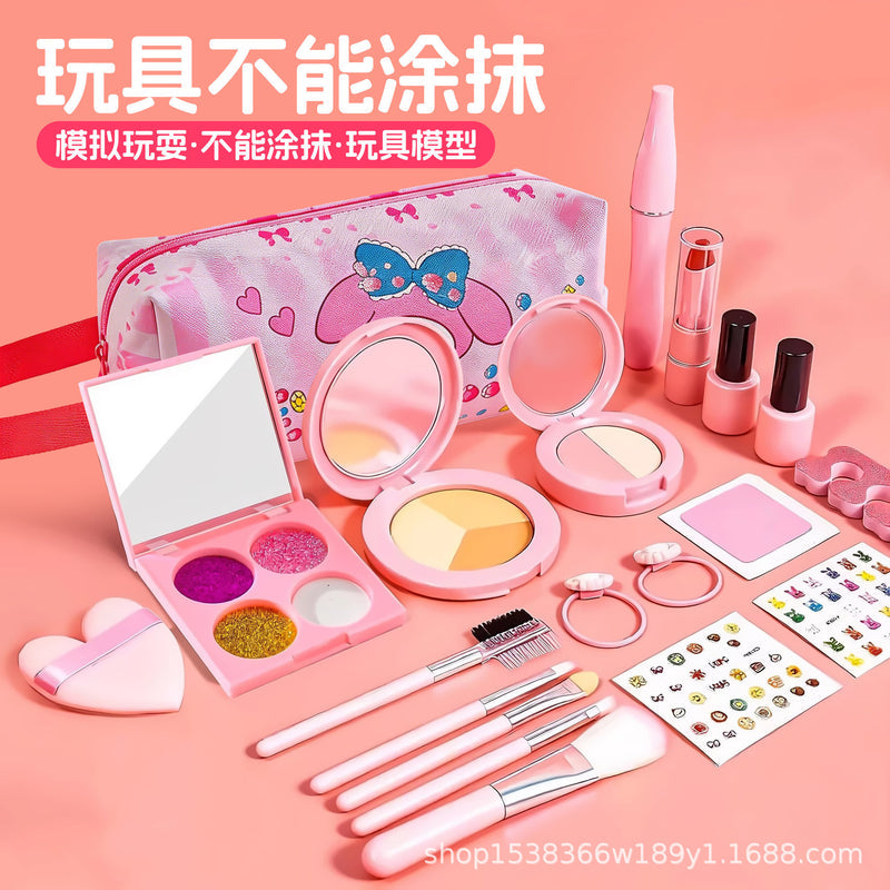 Children's Simulated Cosmetics Toys for Girls, Dress-Up and Pretend Play Accessories, Beauty Princess Set Gifts, Cross-Border