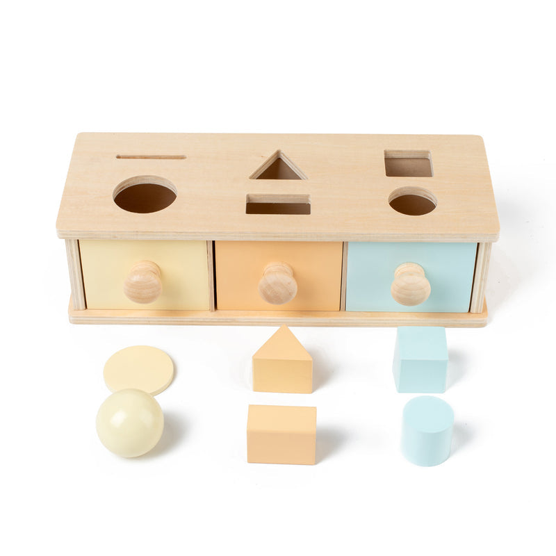 Wooden Children's Toys Montessori Early Education Educational Aids Kindergarten Tools Ball Drawer Target Box Science and Education Toys