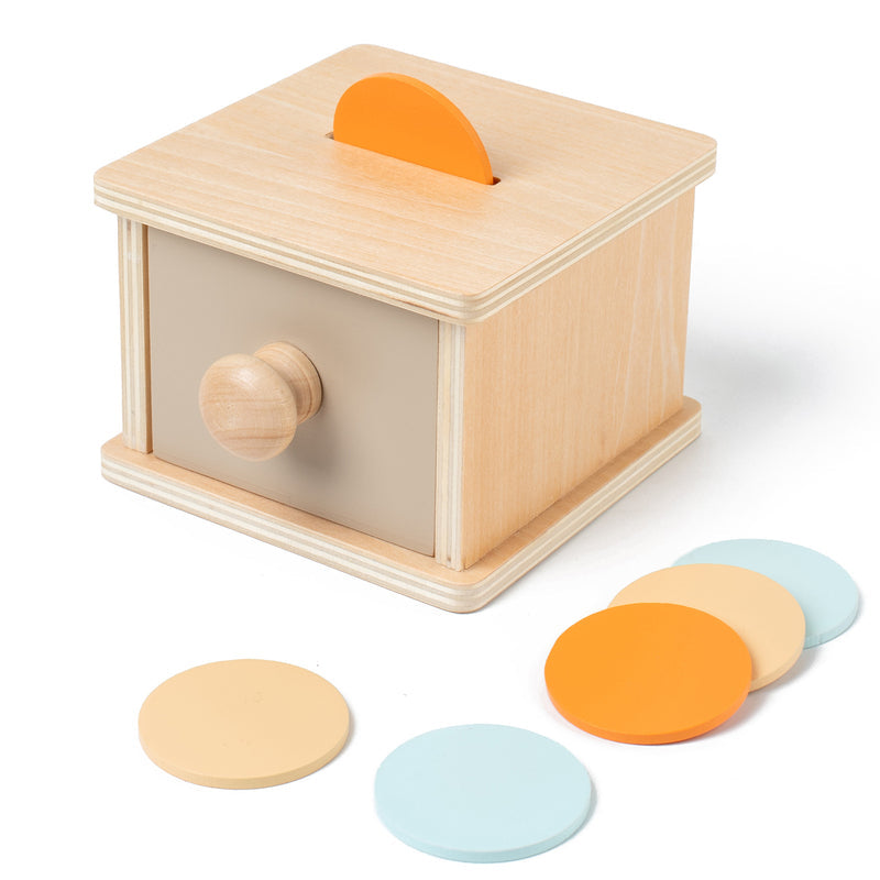 Wooden Children's Toys Montessori Early Education Educational Aids Kindergarten Tools Ball Drawer Target Box Science and Education Toys