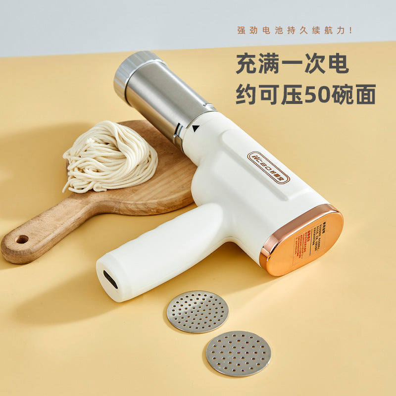 Automatic Small Electric Noodle Press Machine, Direct Supply from the Manufacturer, Wireless Handheld Noodle Press Machine, Portable Noodle Machine for Home Use