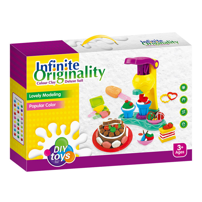 cross-border free handmade creative Diy color clay toys play house children's light clay toys
