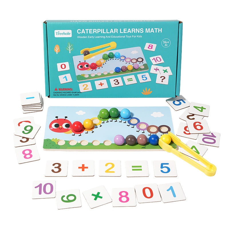 Caterpillar Beads Young Children's concentration training Hand fine movements Parent-child interaction Early education Wooden toys
