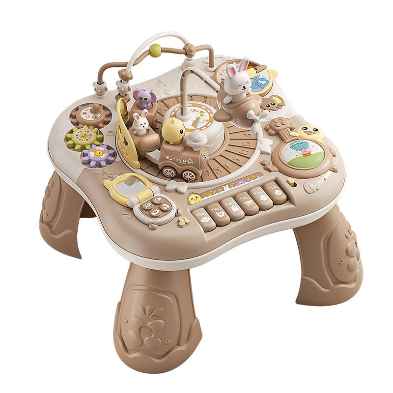 Early Education Multifunctional Game Table 6-in-1 Baby Enlightenment Educational Toys for 1-6 Years Old, Birthday Gift Set for Girls and Boys