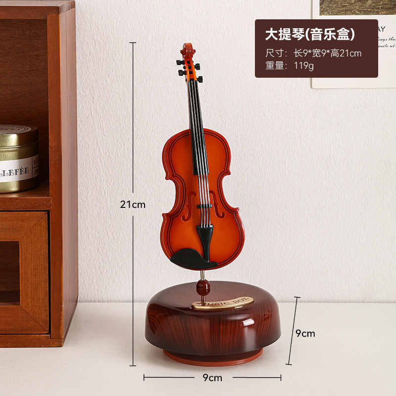 Retro Phonograph Desktop Decoration Advanced Sense Niche Music Box Music Box Living Room Bedroom Nostalgic Home Decoration