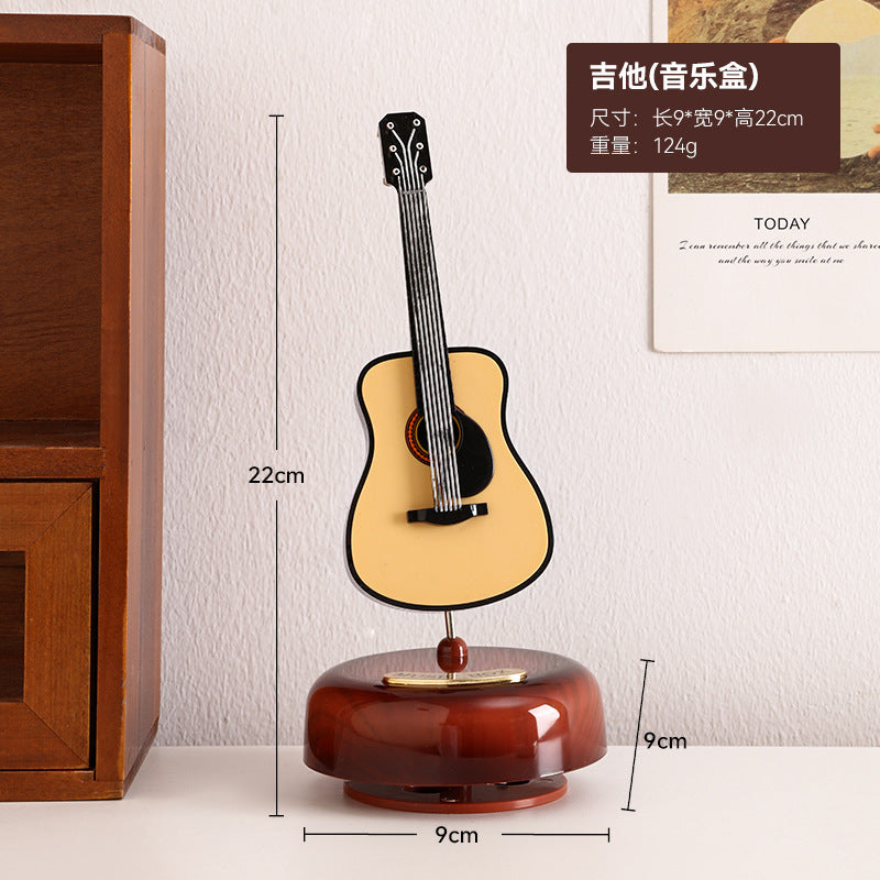 Retro Phonograph Desktop Decoration Advanced Sense Niche Music Box Music Box Living Room Bedroom Nostalgic Home Decoration