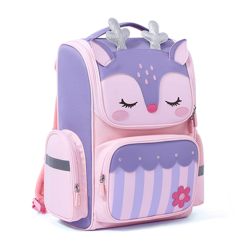 Cute Kids Backpack for Elementary Girls (1–3–6 Years) – Ultra-Light, Weight-Relief School Bag, Cross-Border Wholesale