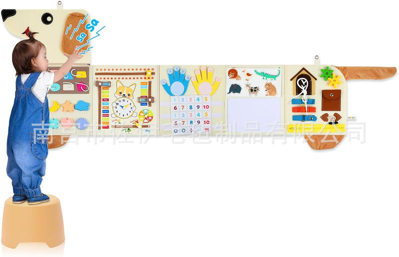 Cross-Border Amazon Preschool Educational Toy—Animal Planet Wall Hanging, Kids Early Learning Montessori Felt Story Board