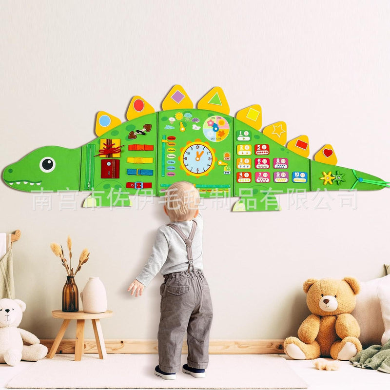 Cross-Border Amazon Preschool Educational Toy—Animal Planet Wall Hanging, Kids Early Learning Montessori Felt Story Board