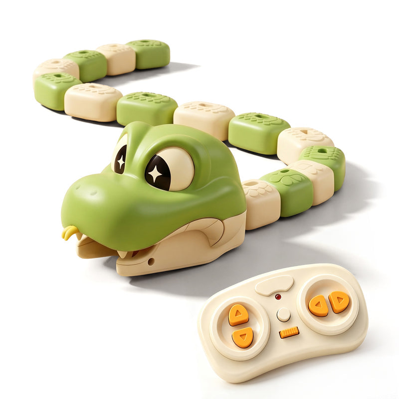 Remote Control Snake Toy for Kids, Electric Toy Car with Magnetic Snake, Parent-Child Interactive Game Toy (Cross-Border)