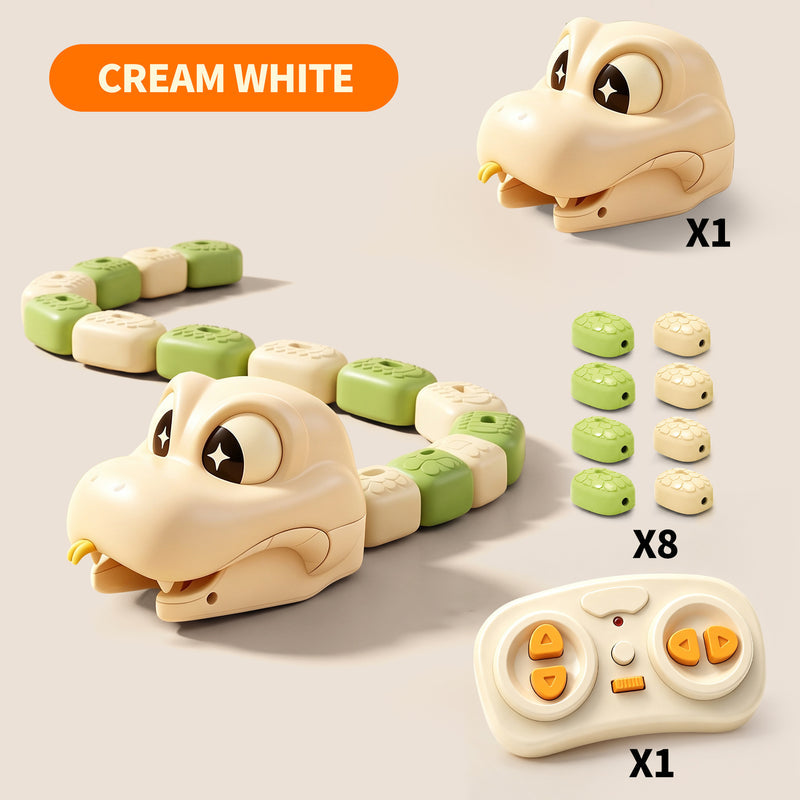 Remote Control Snake Toy for Kids, Electric Toy Car with Magnetic Snake, Parent-Child Interactive Game Toy (Cross-Border)