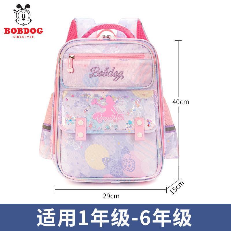Balaboo Kids School Backpack for Girls, Spine-Friendly Lightweight Waterproof Large Capacity for Grades 1-3-6 Years