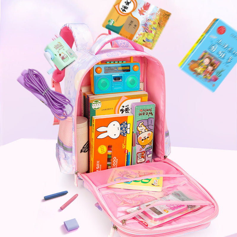 Balaboo Kids School Backpack for Girls, Spine-Friendly Lightweight Waterproof Large Capacity for Grades 1-3-6 Years