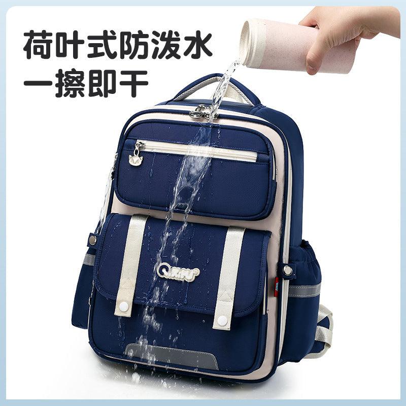 Seven-Star Fox Lighter Load Posture-Relief Orthopedic Backpack for Primary School, 3-6 Years (Multiple Modules Massage Back Pad) Kids’ Double-Shoulder Backpack