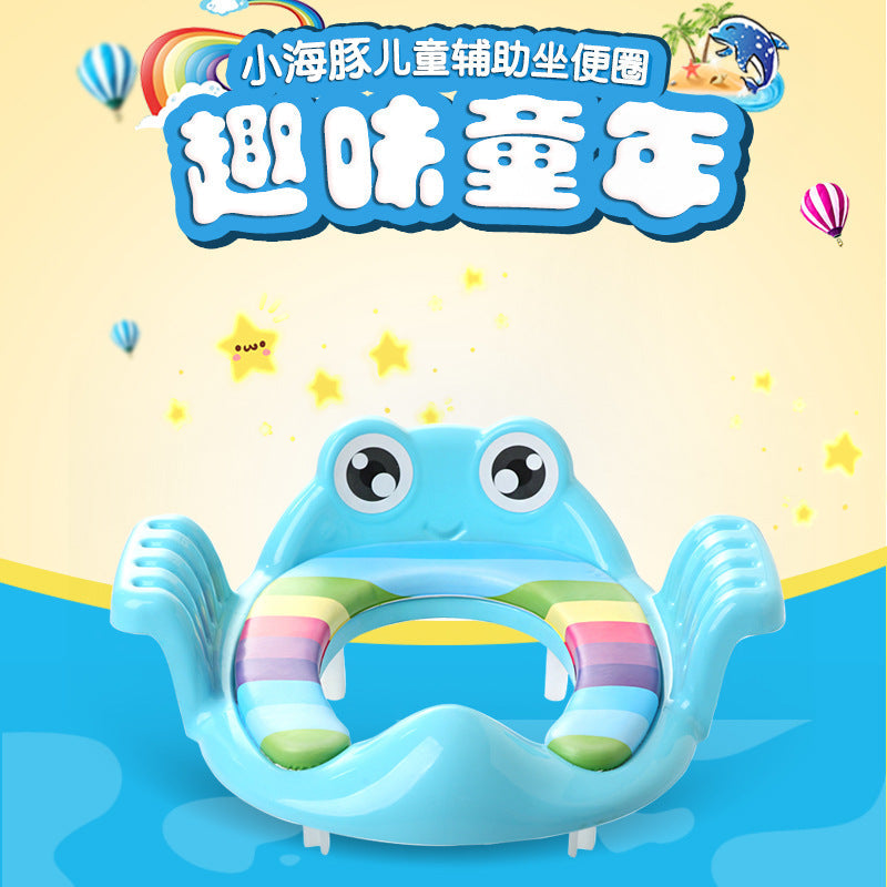 Baby Potty Seat Cushion, Infant & Toddler Frog Toilet Seat Ring, Extra Large Soft Potty Pad for Kids