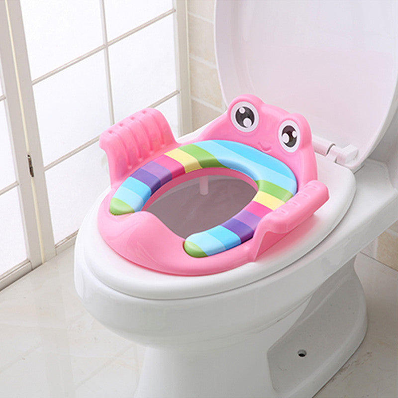 Baby Potty Seat Cushion, Infant & Toddler Frog Toilet Seat Ring, Extra Large Soft Potty Pad for Kids