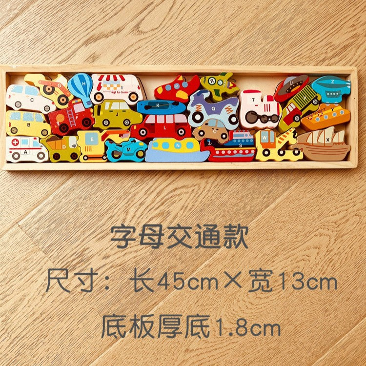 Kids Educational Early Learning Toy Letter 3D Puzzle, Animal Cognition 3D Stacking Puzzle Blocks, Balance Stacking Building Toy (Wholesale)