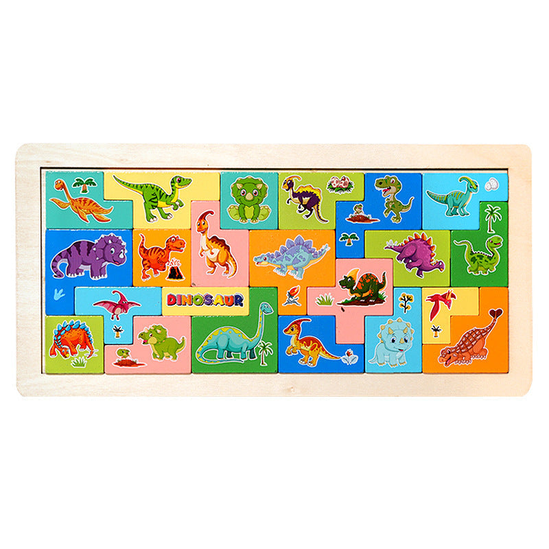 Kids Educational Early Learning Toy Letter 3D Puzzle, Animal Cognition 3D Stacking Puzzle Blocks, Balance Stacking Building Toy (Wholesale)
