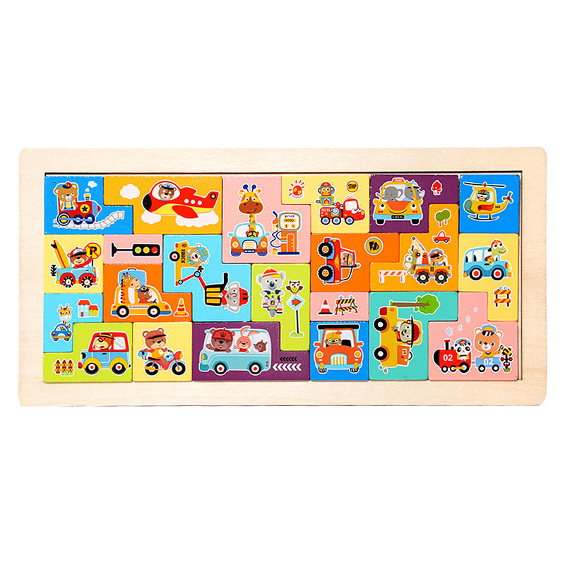 Kids Educational Early Learning Toy Letter 3D Puzzle, Animal Cognition 3D Stacking Puzzle Blocks, Balance Stacking Building Toy (Wholesale)