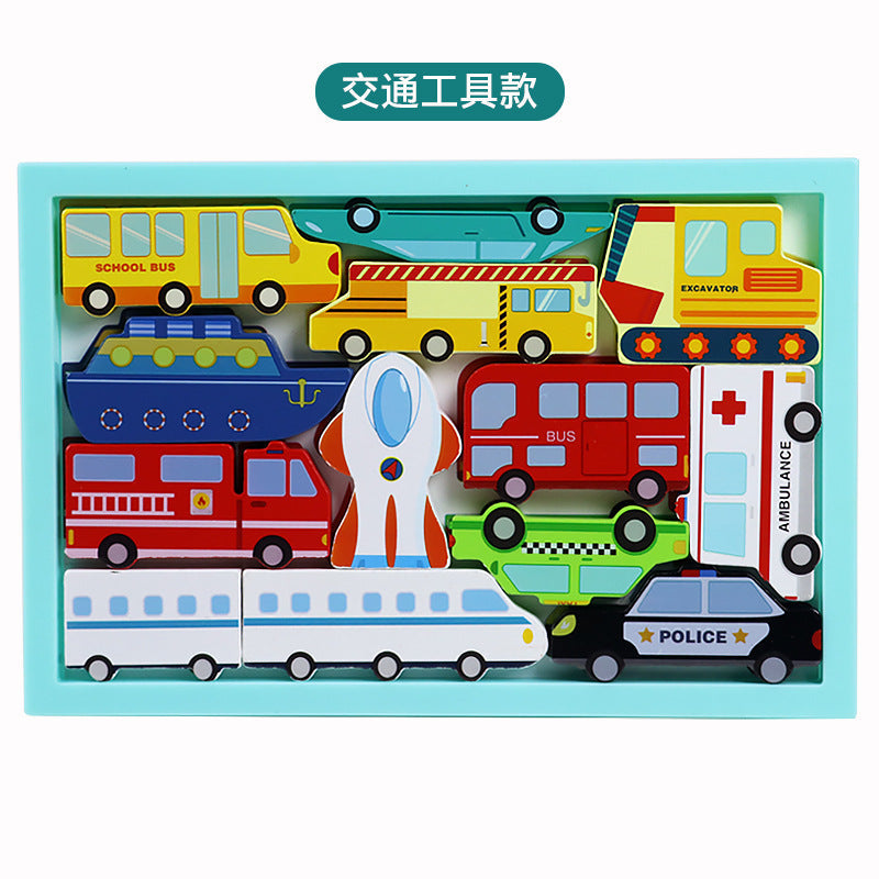 Kids Educational Early Learning Toy Letter 3D Puzzle, Animal Cognition 3D Stacking Puzzle Blocks, Balance Stacking Building Toy (Wholesale)