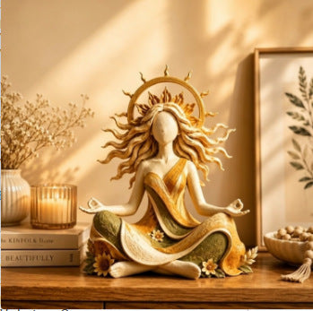 New Cross-Border Inner Harmony Sculptural Figurine Resin Small Statue