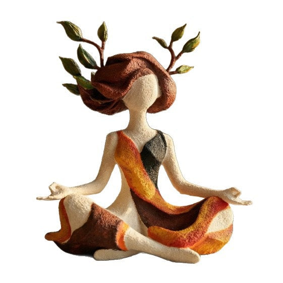 New Cross-Border Inner Harmony Sculptural Figurine Resin Small Statue