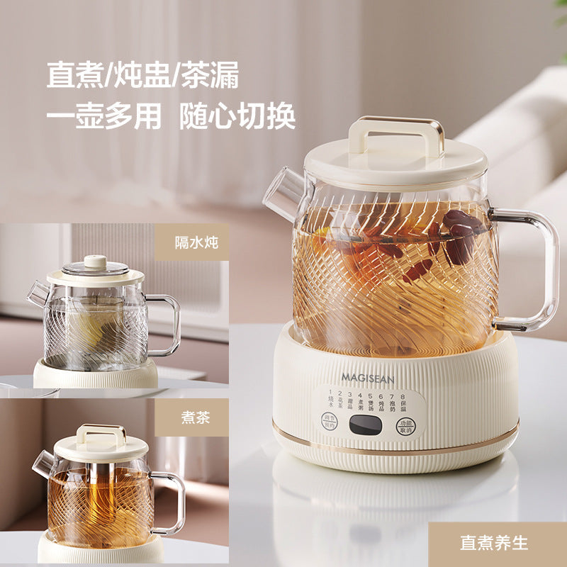 Household Glass Health Pot, Automatic Constant Temperature Kettle, Multi-Functional Office Tea Maker, Small One-Person Health Pot