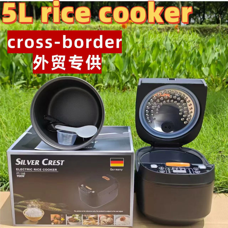 Cross-Border 5Lrice Cooker Rice Cooker Household Smart Rice Cooker Large Capacity Scheduled European and British Regulations