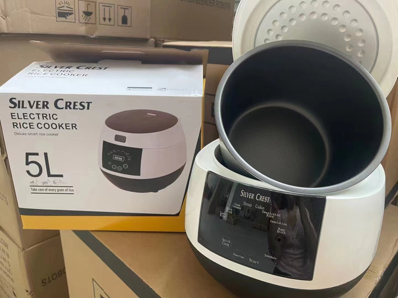 Cross-Border 5Lrice Cooker Rice Cooker Household Smart Rice Cooker Large Capacity Scheduled European and British Regulations