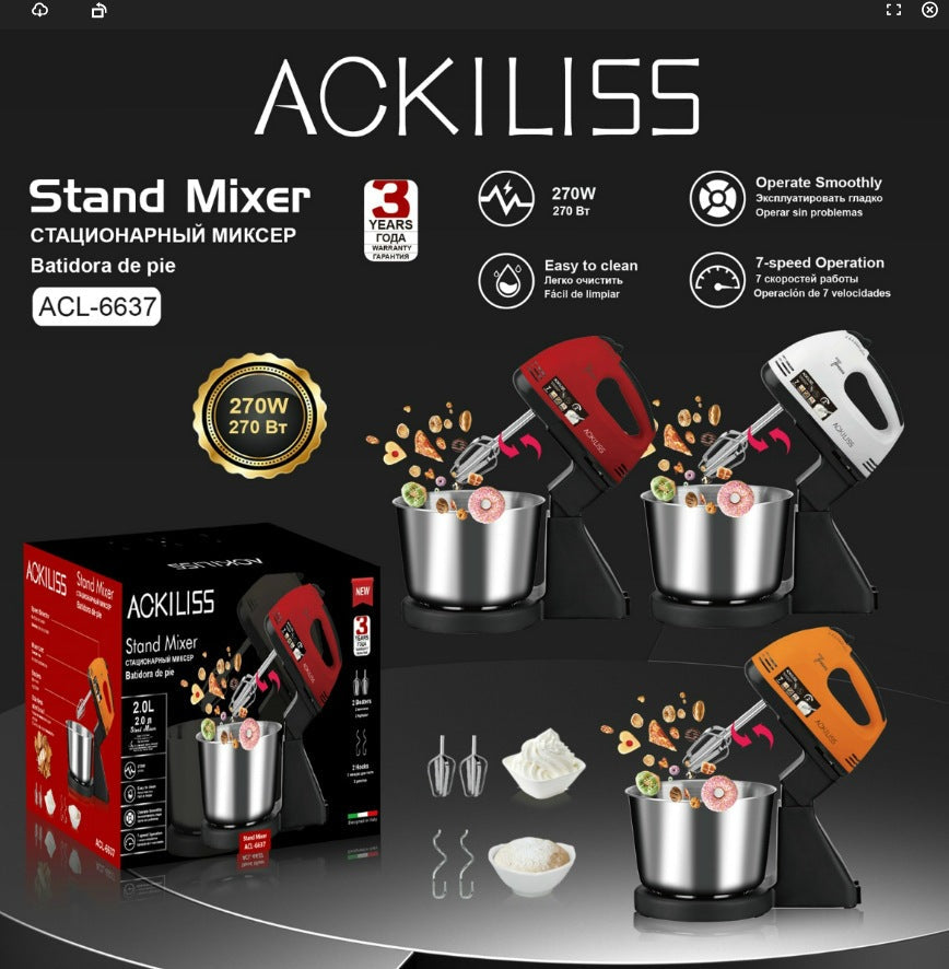 European standard egg beater electric household desktop mini cream egg white and flour mixer cake baking egg beater