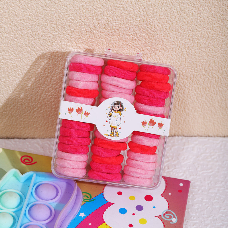 Children's Colorful Hair Ties, Threaded Elastic Bands That Don'T Damage Hair, High Elasticity Thumb-Sized Hair Ties, Girls' Hair Ropes, Hair Accessories