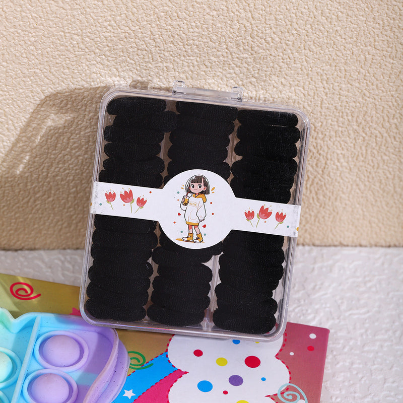 Children's Colorful Hair Ties, Threaded Elastic Bands That Don'T Damage Hair, High Elasticity Thumb-Sized Hair Ties, Girls' Hair Ropes, Hair Accessories
