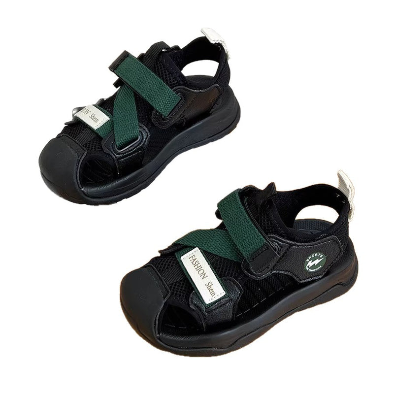 2025 New Breathable Sandals Beach Shoes Unisex Girls Baotou Men's Soft Sole Fashion Baby Girl Summer Korean Sandals