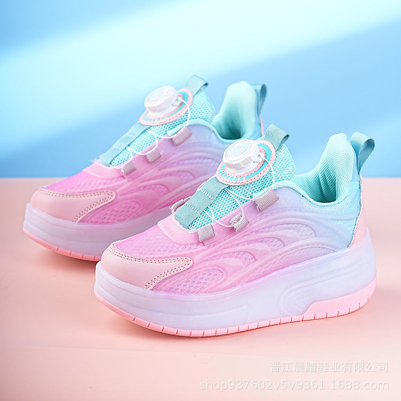 Explosive Heelys Shoes Boys Summer Breathable Children Pupils sneaker Light Shoes Skating Skate Shoes Girls