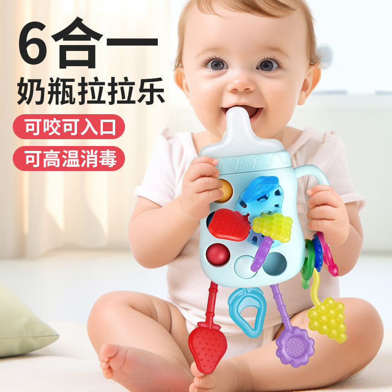 Pull-And-Play Baby Toy for 6 Months and Up, Educational and Chewable, Suitable for 0-1 Year Old Boys and Girls