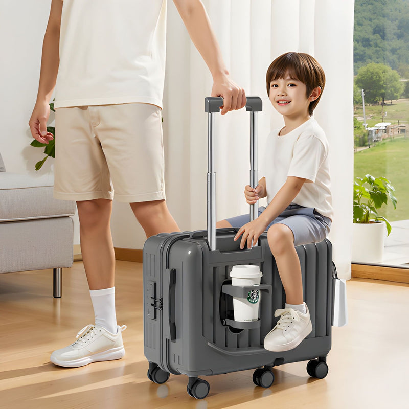 New Factory Direct Sale Children's Ride-On Suitcase 20-Inch Multi-Functional Lightweight Trolley Suitcase with Universal Wheels