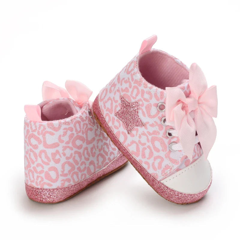 Spring and Autumn Women's Baby Casual Sports Shoes Soft Sole Anti slip Indoor and Outdoor Walking Shoes First Step Walking Shoes