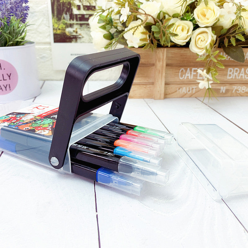 Children's watercolor pen suit double-headed painting color filling graffiti color pen 12/18/24/36 washable painting brush