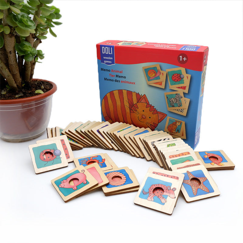 24 pairs of animal fur skin matching toys Montessori early childhood children parent-child interactive desktop teaching aids pattern matching