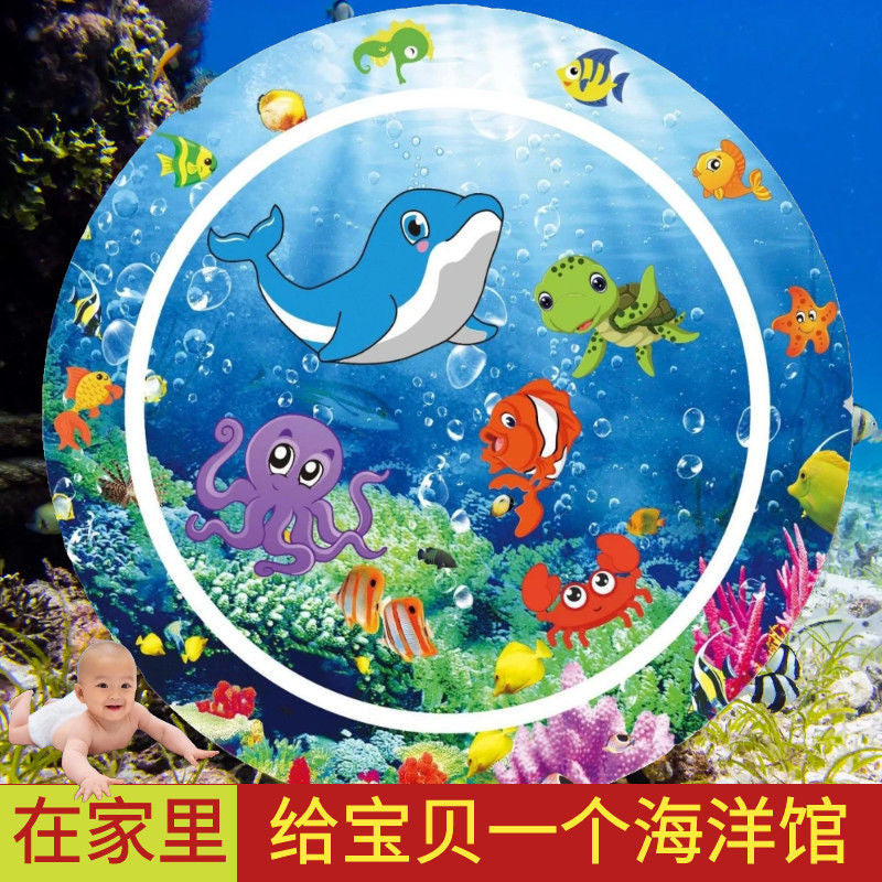 Cross-Border Children's Inflatable Water Mat, Baby Ice Mat, Baby Play Mat, Tummy Time Mat, Inflatable Crawling Mat