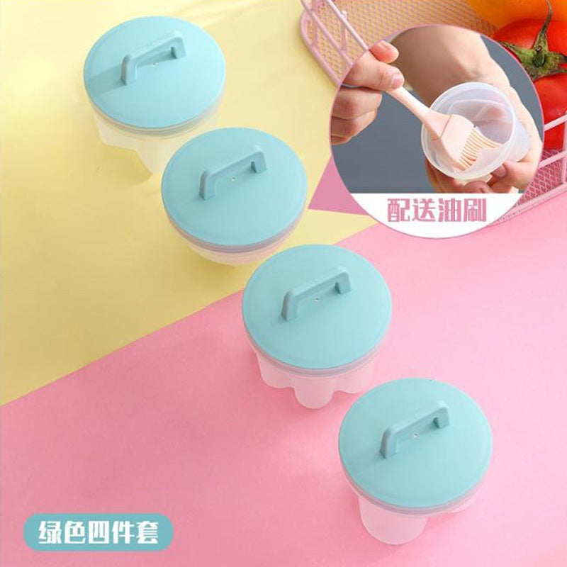 Kitchen Steamed Egg Maker 4-Piece Set – Breakfast Egg Cooker Mold, DIY Creative Egg Cooking Set, Boxed