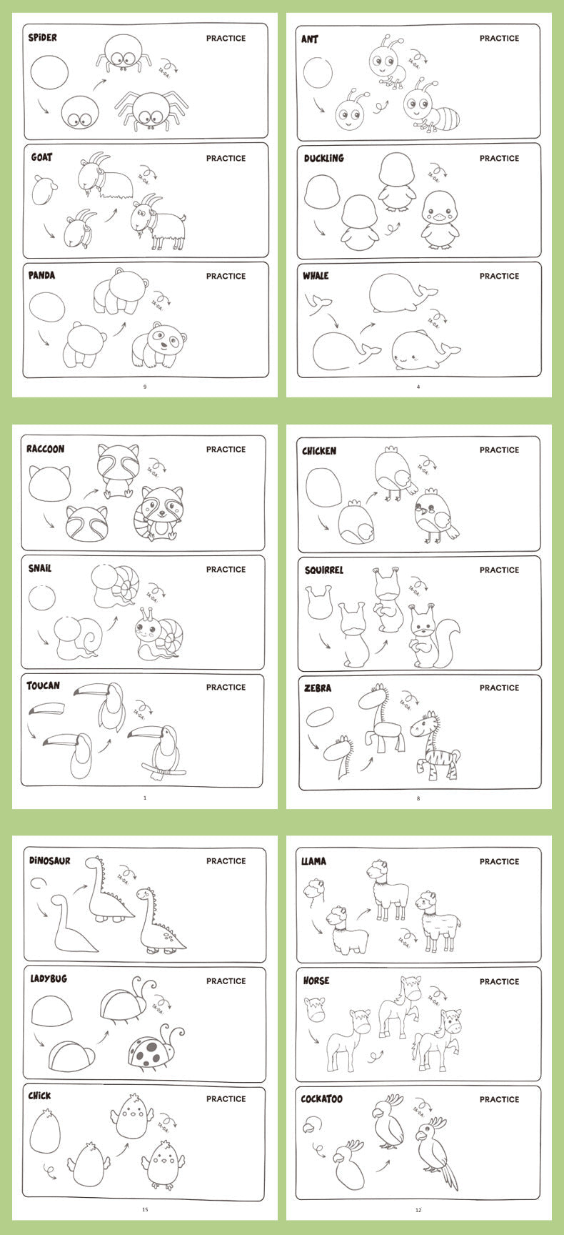 Cross-Border Popular Children's Step-By-Step Drawing Book, Coloring Book, Pattern Breakdown Drawing Book, Teaching You How to Draw, Book Toy