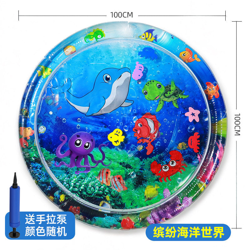 Cross-Border Children's Inflatable Water Mat, Baby Ice Mat, Baby Play Mat, Tummy Time Mat, Inflatable Crawling Mat