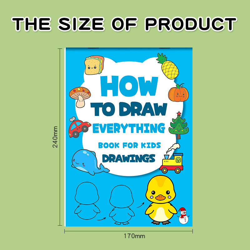Cross-Border Popular Children's Step-By-Step Drawing Book, Coloring Book, Pattern Breakdown Drawing Book, Teaching You How to Draw, Book Toy