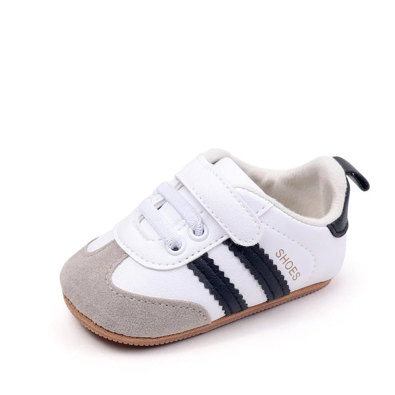2025 New Style Baby Boys And Girls First Walkers Shoes Classic Striped Anti Slip Sole Soft for Toddlers