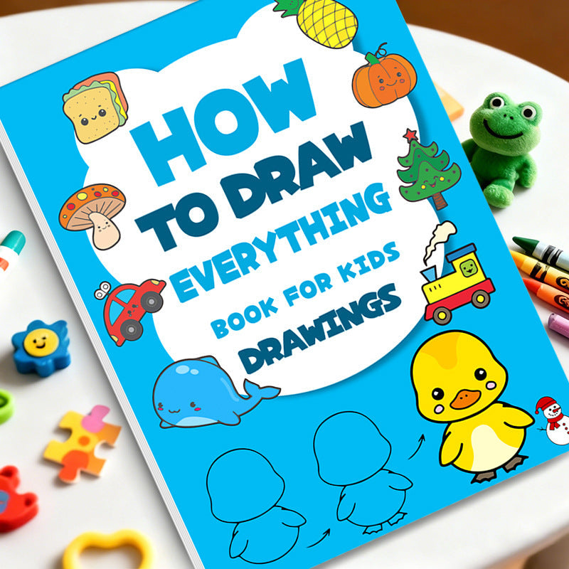 Cross-Border Popular Children's Step-By-Step Drawing Book, Coloring Book, Pattern Breakdown Drawing Book, Teaching You How to Draw, Book Toy