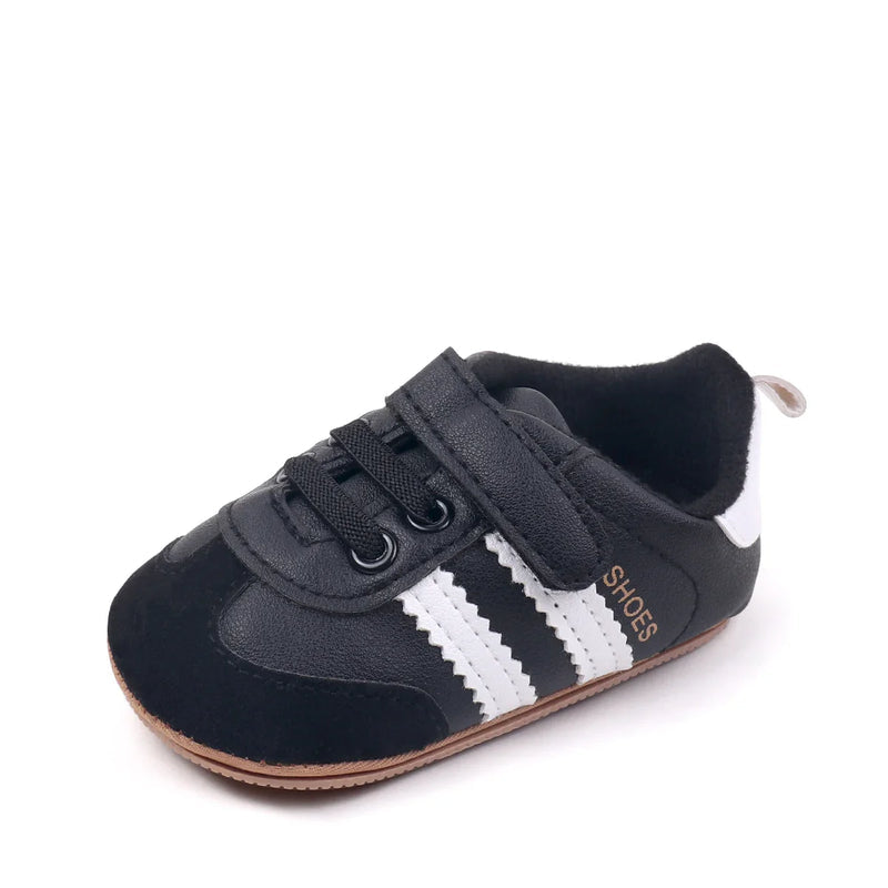 2025 New Style Baby Boys And Girls First Walkers Shoes Classic Striped Anti Slip Sole Soft for Toddlers