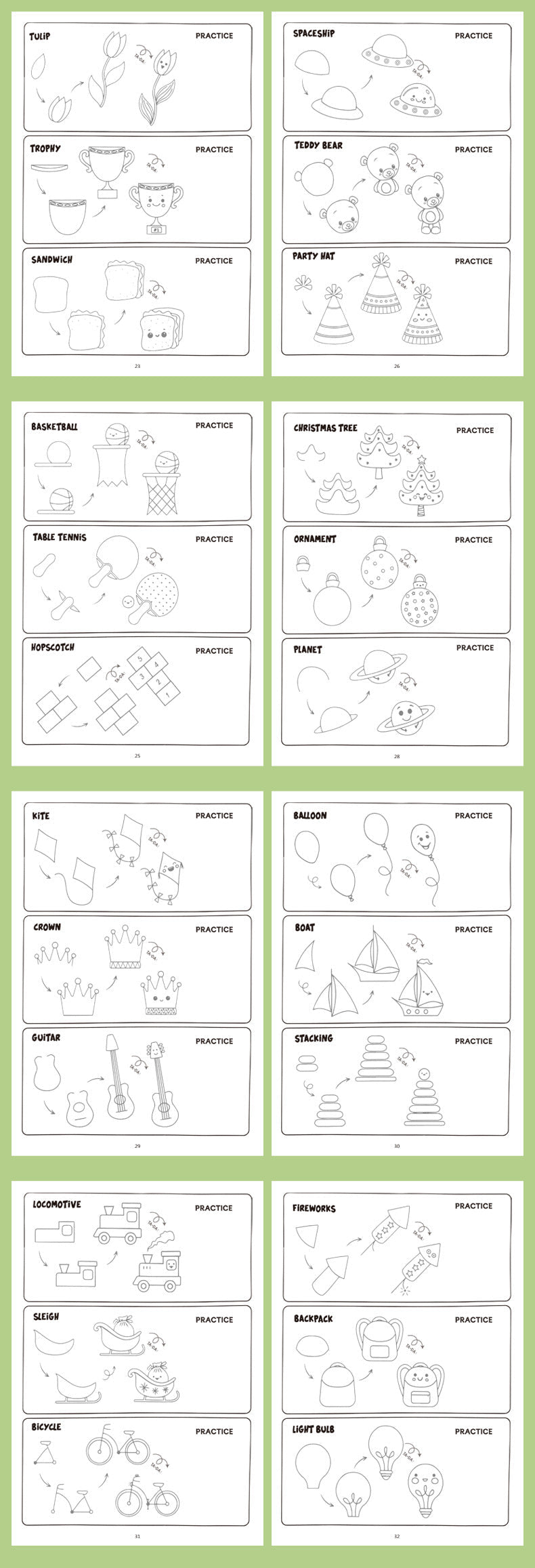 Cross-Border Popular Children's Step-By-Step Drawing Book, Coloring Book, Pattern Breakdown Drawing Book, Teaching You How to Draw, Book Toy