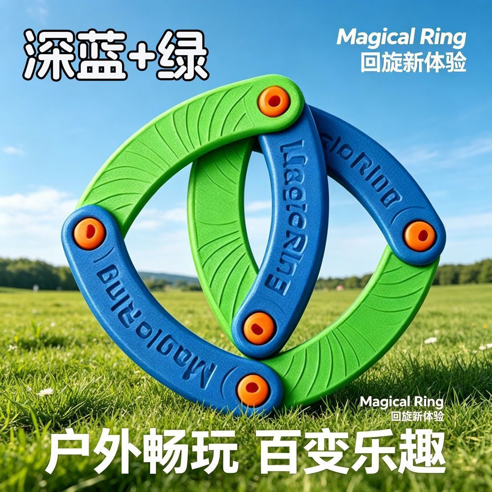 Creative and Versatile Sound-Making Flying Ring, Eva Soft Material, Foldable Flying Disc, Children's Outdoor Safety Flying Disc Toy Wholesale